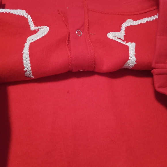 Colleen's Collectables Vintage Red Snowman Christmas Cardigan Sweater - Picture 10 of 11